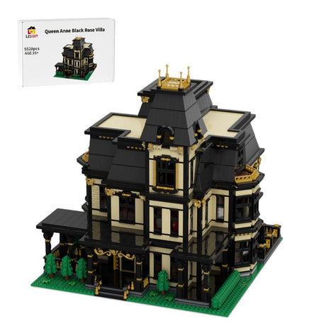 Gothic Victorian Mansion European Villa Building Blocks-LesDiy - 