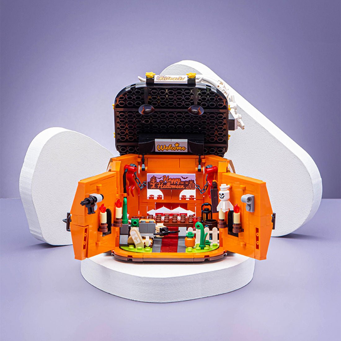 Halloween Pumpkin Assembly Toy Mini Building Blocks Set - LesDiy - 