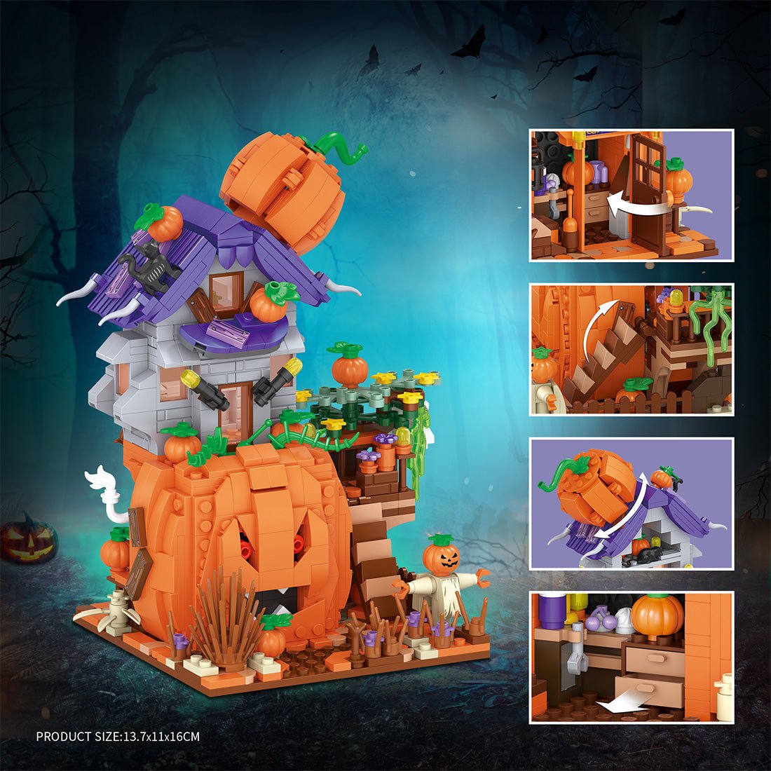 Halloween Pumpkin House - LesDiy