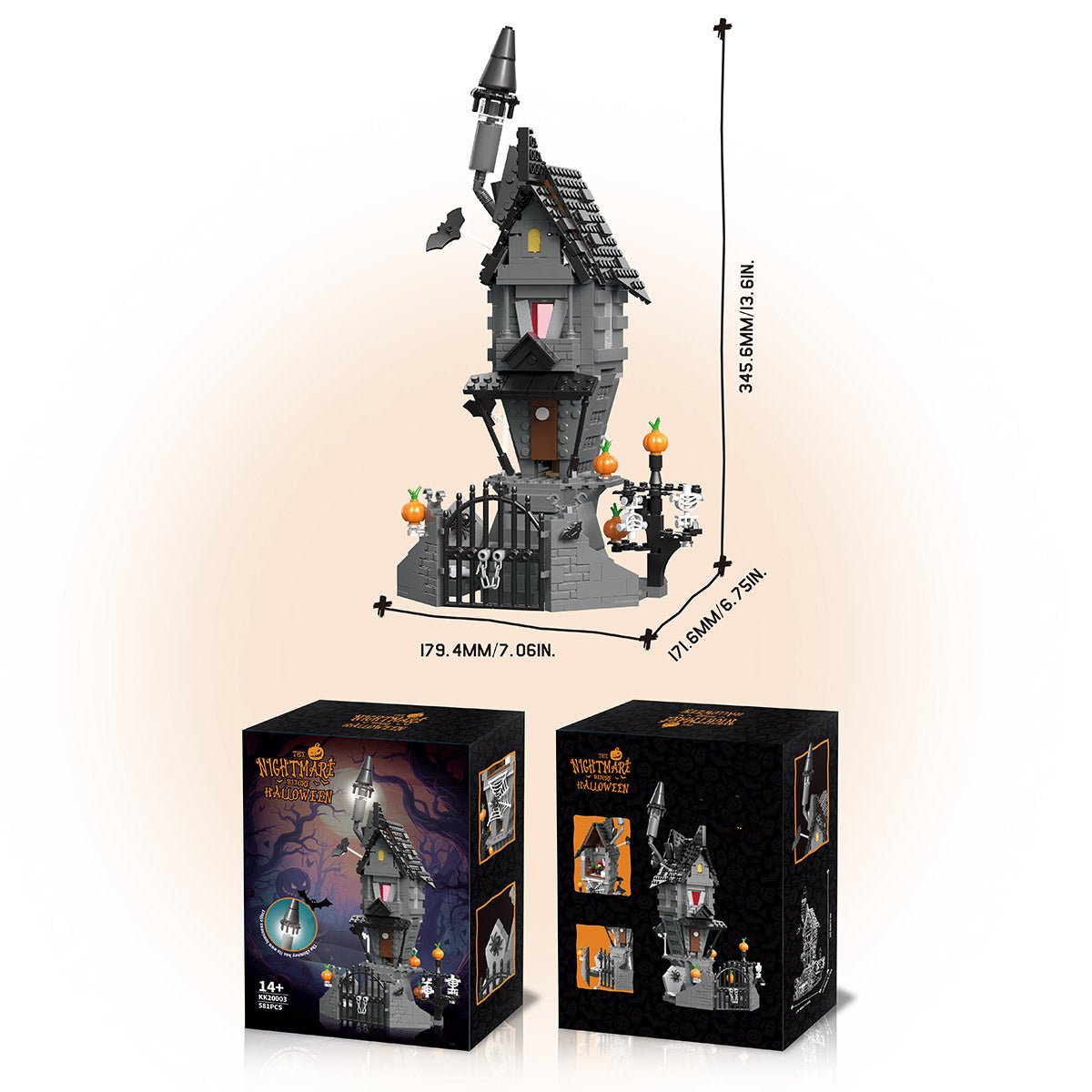 Halloween - Themed Dark Horror Cabin Building Blocks - LesDiy - Building Blocks