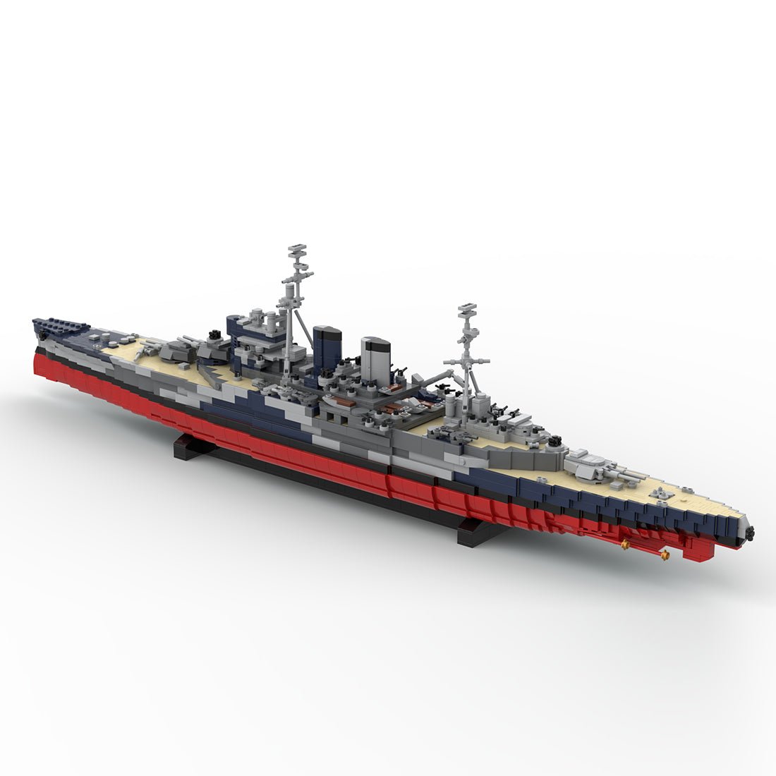 HMS Renown Renown-Class Battlecruiser Building Blocks-LesDiy-Building Blocks-