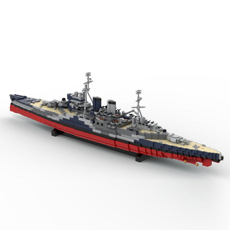 HMS Renown Renown-Class Battlecruiser Building Blocks-LesDiy-Building Blocks-