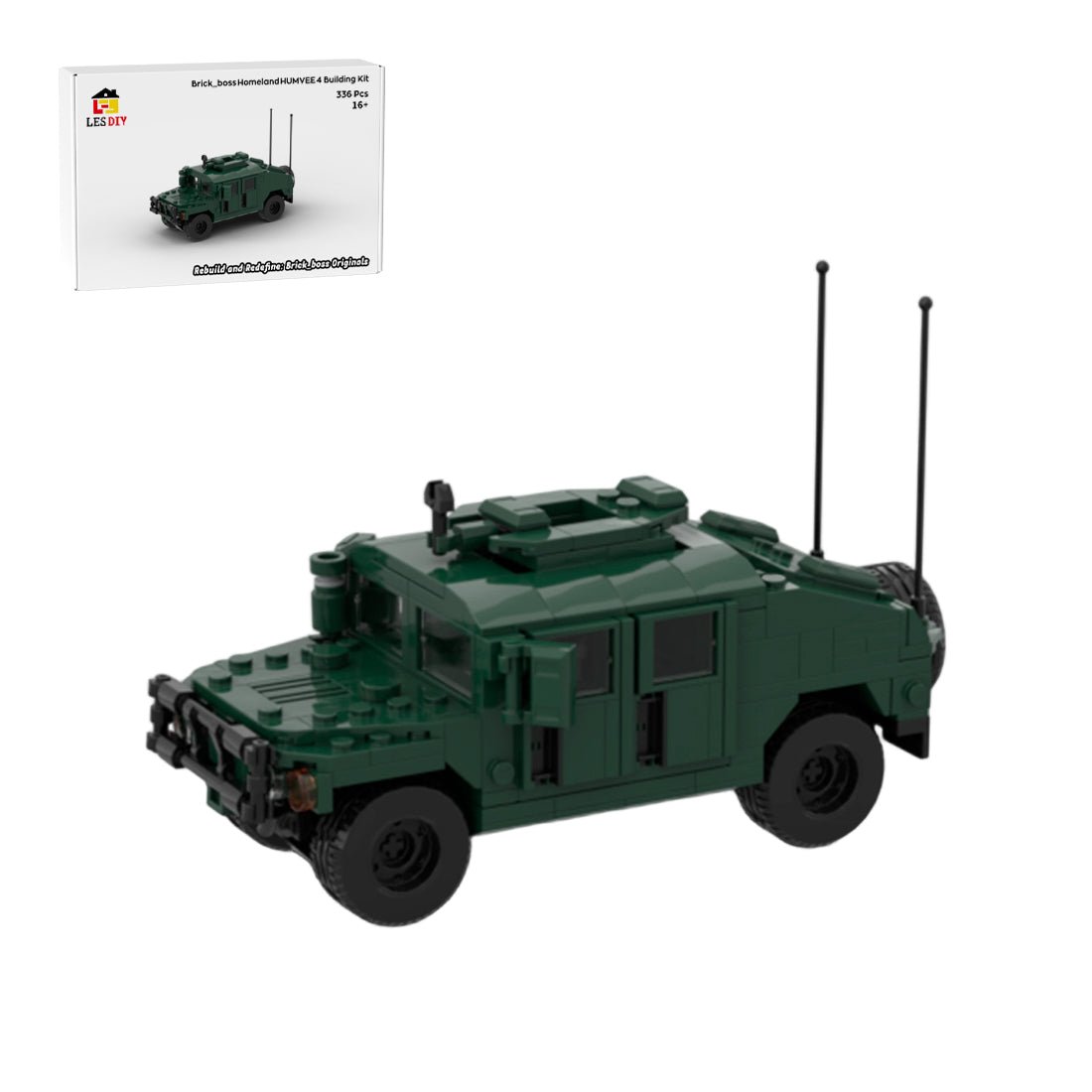 Homeland HUMVEE 4 Building Blocks-LesDiy-Building Blocks-