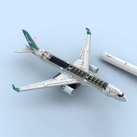 Hong Kong A350-1000 Widebody Airliner Building Blocks-LesDiy-Building Blocks-