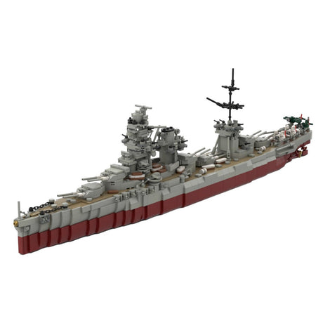 IJN Hyuga WWII Aviation Battleship Building Blocks-LesDiy-Building Blocks-