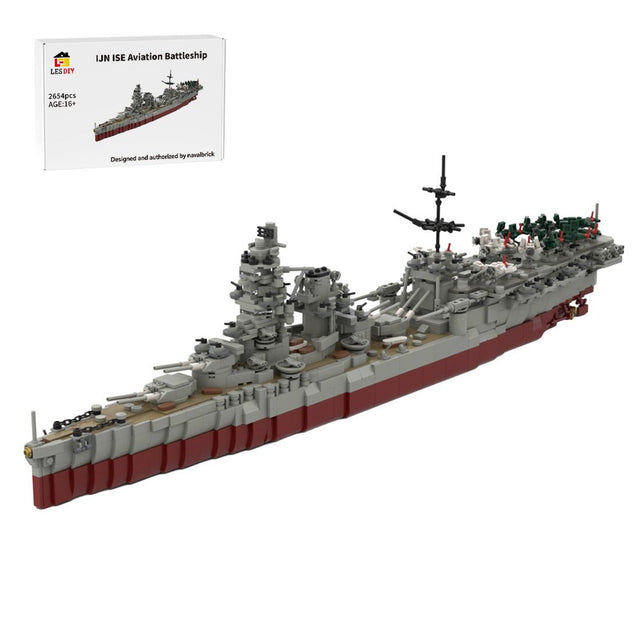 IJN Ise WWII Aviation Battleship Building Blocks-LesDiy-Building Blocks-