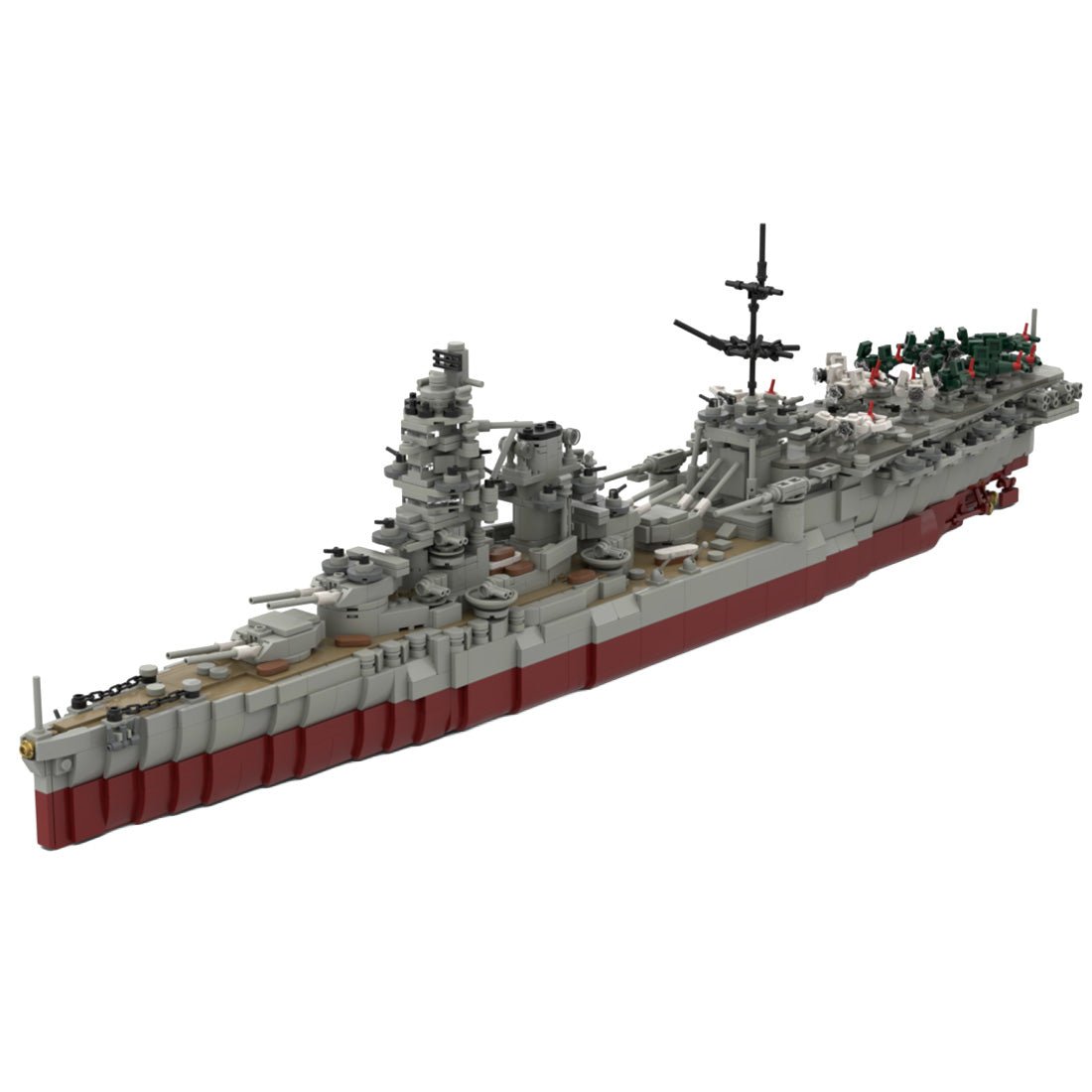 IJN Ise WWII Aviation Battleship Building Blocks-LesDiy-Building Blocks-