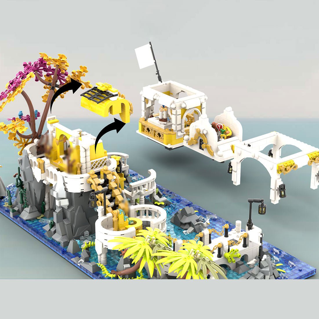 Imperial Fortress Pirate Building Blocks-LesDiy-MOC-