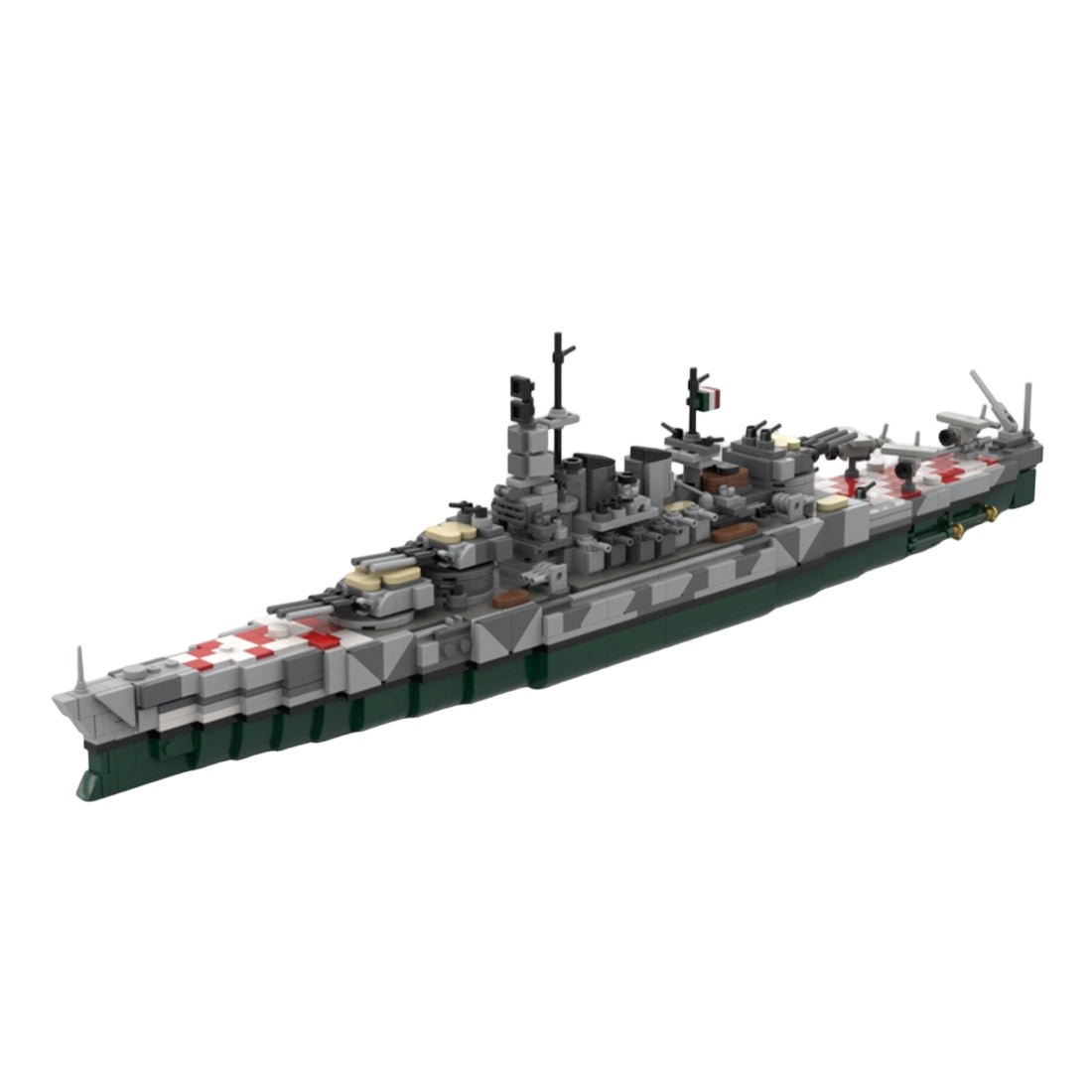 Italian battleship Littorio Building Blocks - LesDiy - 