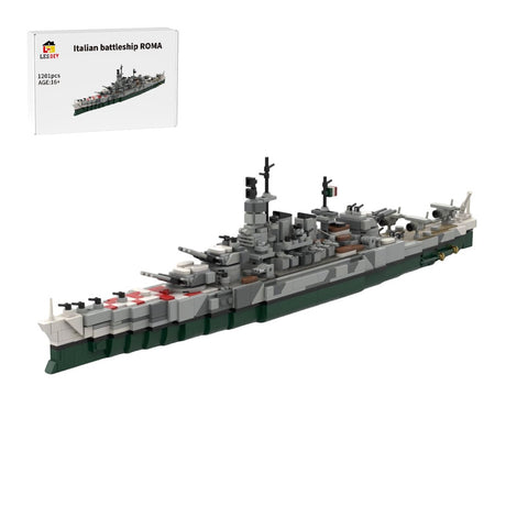 Italian battleship ROMA Building Blocks - LesDiy - 