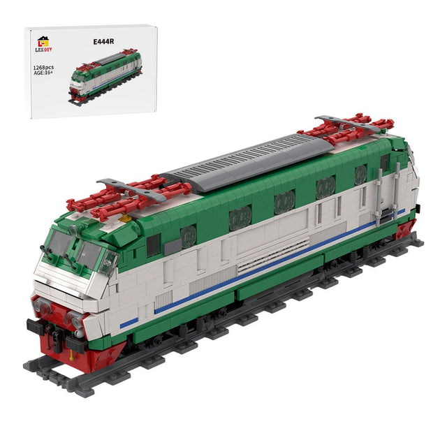 Italian Class E444R Electric Locomotive (XMPR Livery) Building Blocks - LesDiy - Locomotive