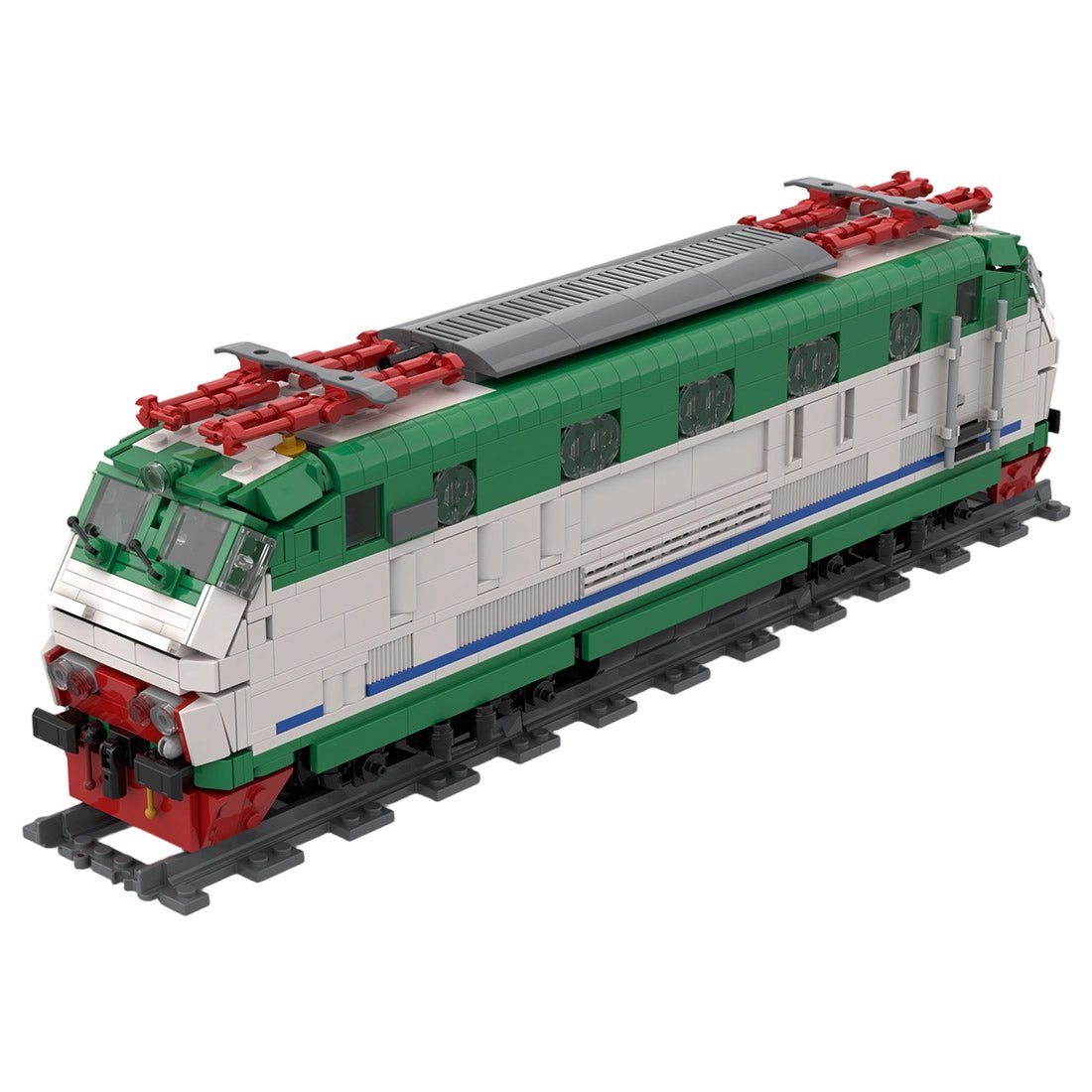 Italian Class E444R Electric Locomotive (XMPR Livery) Building Blocks - LesDiy - Locomotive