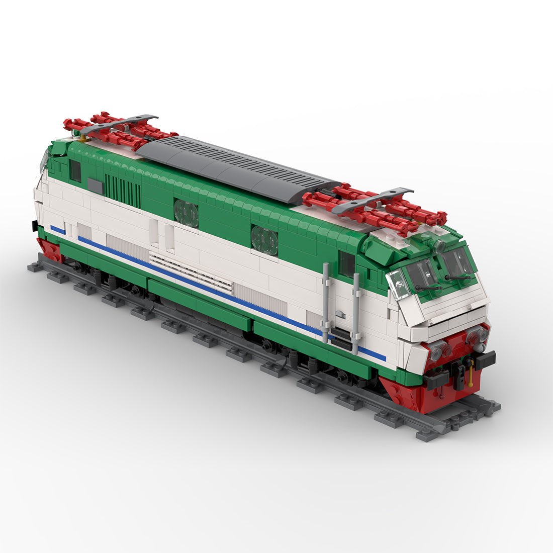 Italian Class E444R Electric Locomotive (XMPR Livery) Building Blocks - LesDiy - Locomotive