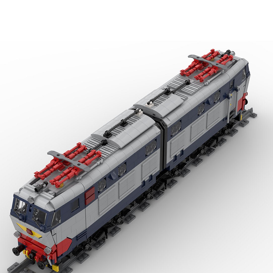 Italian E - 656 Electric Locomotive Building Blocks Set - LesDiy - Locomotive