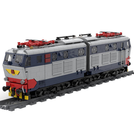 Italian E - 656 Electric Locomotive Building Blocks Set - LesDiy - Locomotive