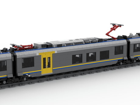 Italian ETR - 104 pop Alstom Coradia Stream DPR livery Building Blocks - LesDiy - Building Blocks