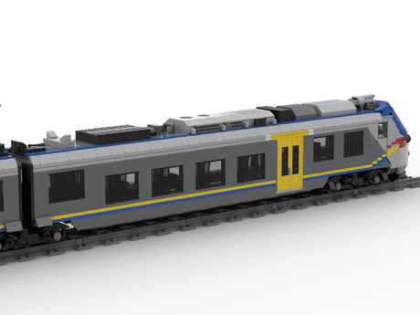 Italian ETR - 104 pop Alstom Coradia Stream DPR livery Building Blocks - LesDiy - Building Blocks
