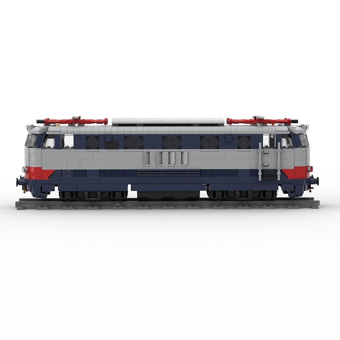 Italian FS E444 "Tartaruga" Electric Locomotive Building Blocks - LesDiy - Locomotive