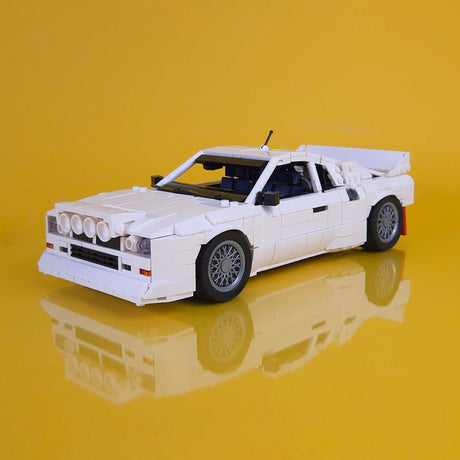 Italian Racing Legend Supercar Building Blocks (gobricks/white) - LesDiy - 