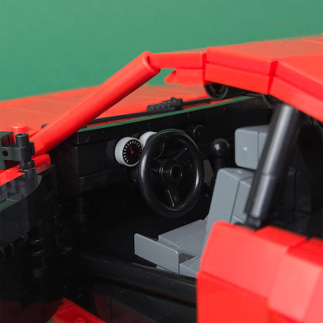 Italian Racing Sports Car Building Block (gobricks/red) - LesDiy - 
