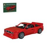 Italian Racing Sports Car Building Block (gobricks/red) - LesDiy - 