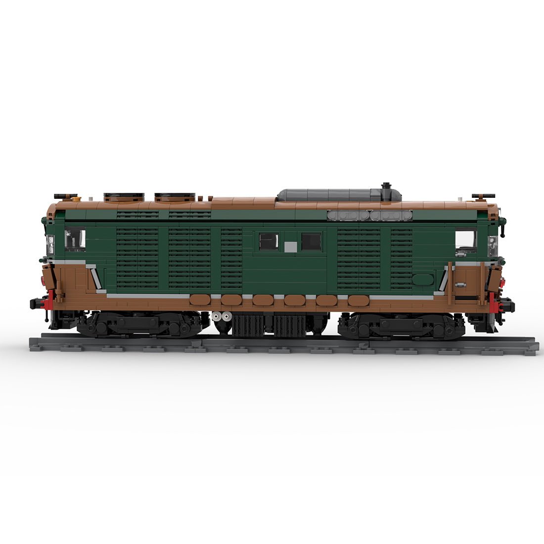 Italy Diesel Locomotive D.445 Train Building Blocks - LesDiy - Locomotive