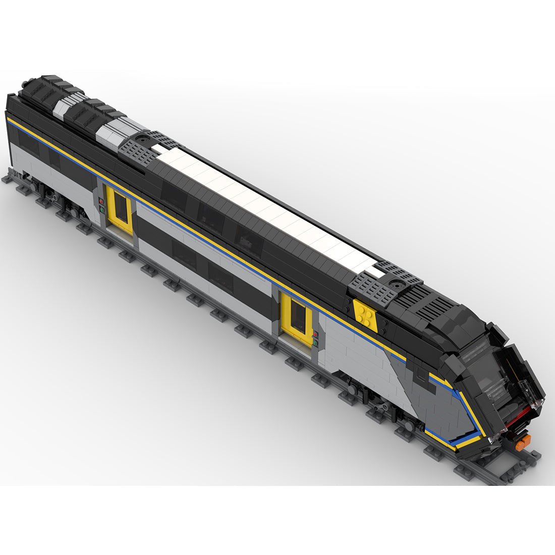 Italy ETR Cab Car 521"Rock" Buildin Blocks - LesDiy - Locomotive - 