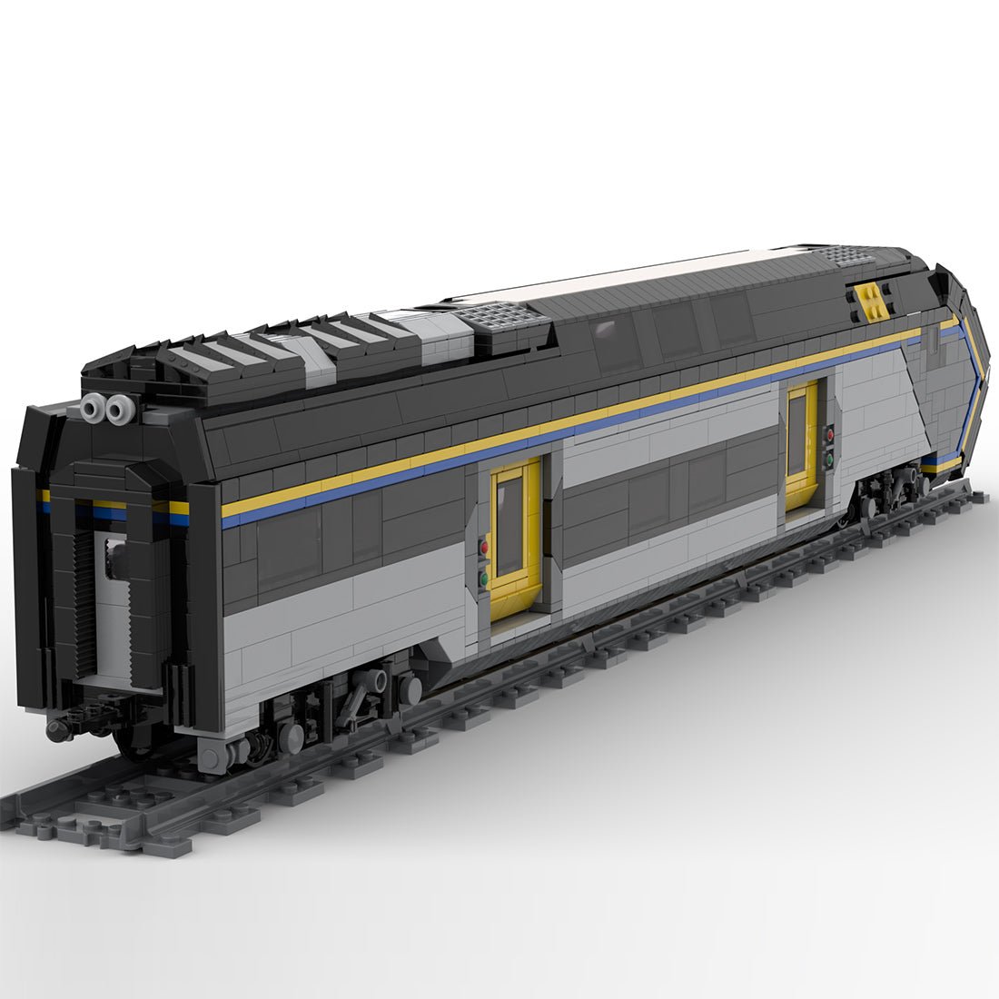Italy ETR Cab Car 521"Rock" Buildin Blocks - LesDiy - Locomotive - 