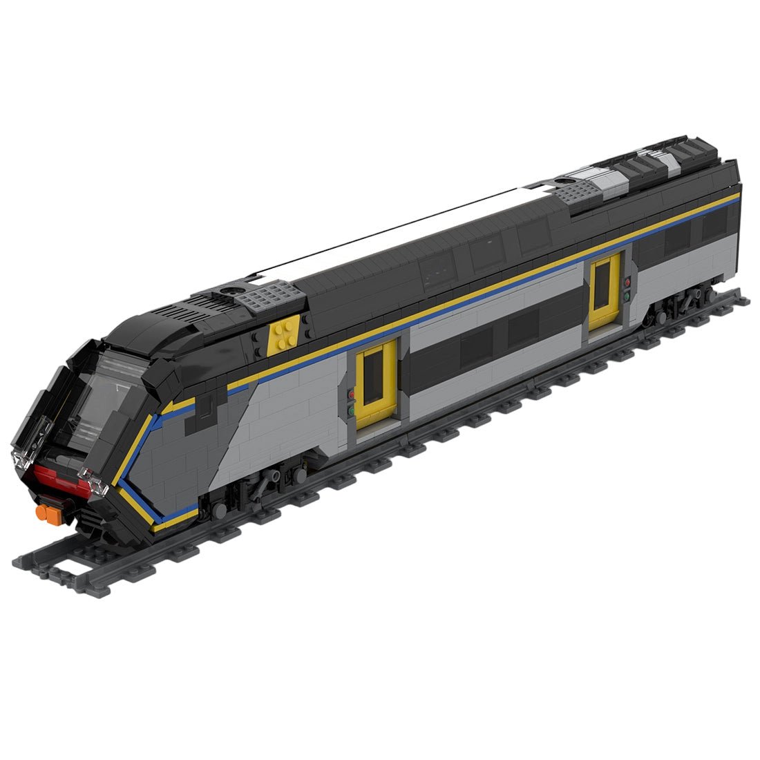 Italy ETR Cab Car 521"Rock" Buildin Blocks - LesDiy - Locomotive - 