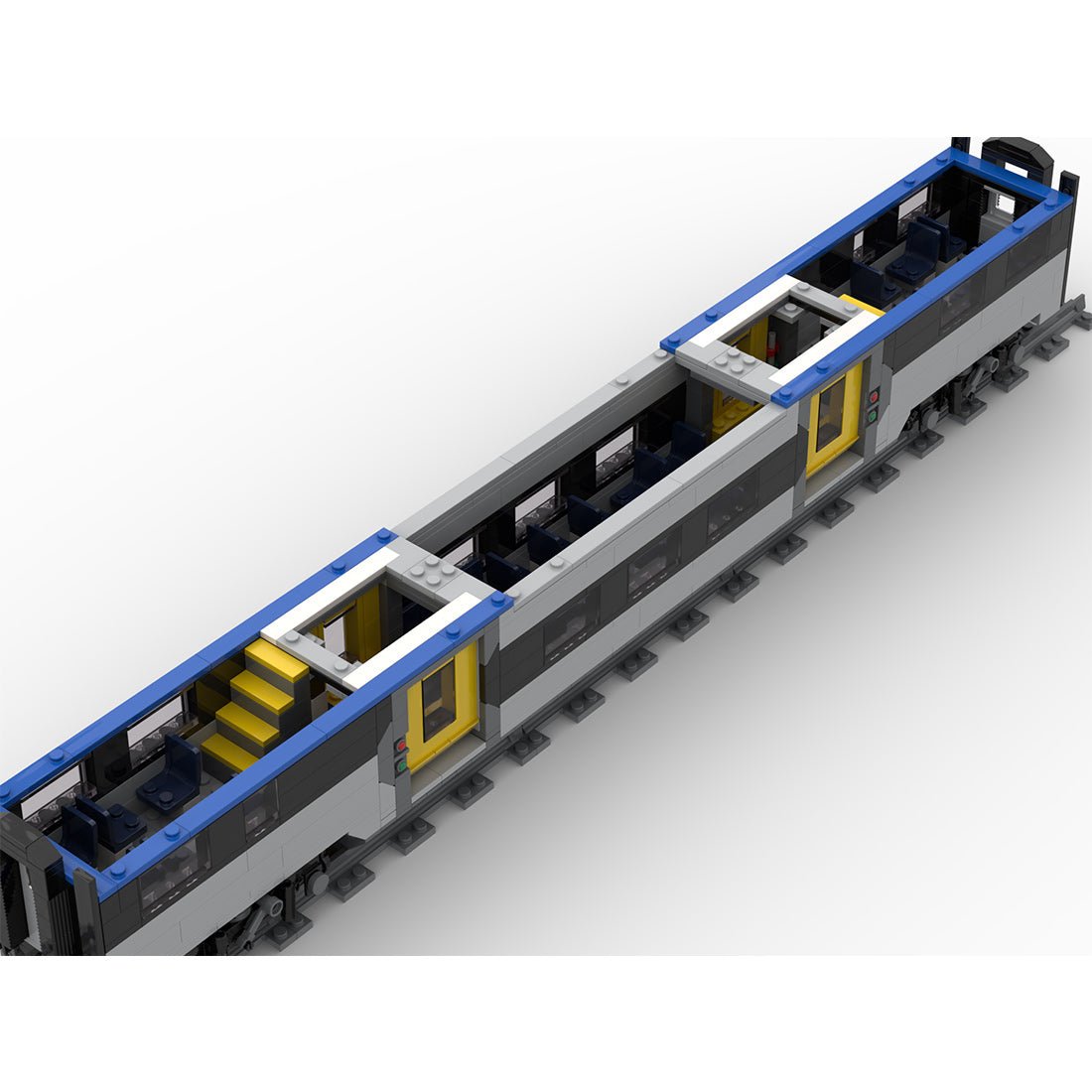 Italy ETR Passenger Train 521"Rock" Buildin Blocks - LesDiy - Locomotive - 