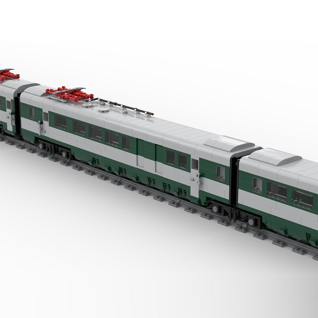 Italy ETR.250 Arlecchino Train Building Blocks - LesDiy - Locomotive