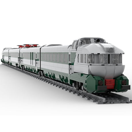 Italy ETR.250 Arlecchino Train Building Blocks - LesDiy - Locomotive