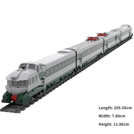 Italy ETR.250 Arlecchino Train Building Blocks - LesDiy - Locomotive