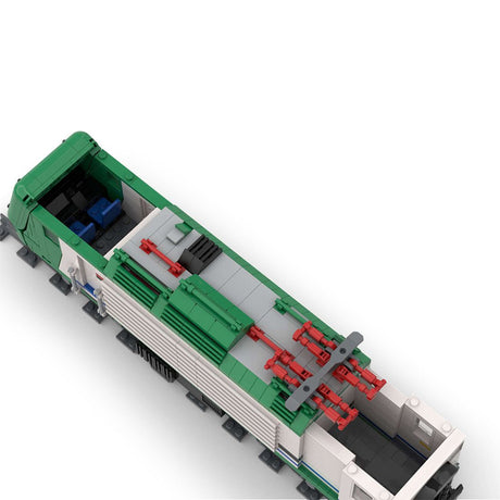 Italy Locomotives Train Model MOC DIY Assembly Building Blocks - LesDiy - Locomotive