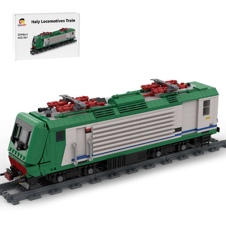 Italy Locomotives Train Model MOC DIY Assembly Building Blocks - LesDiy - Locomotive