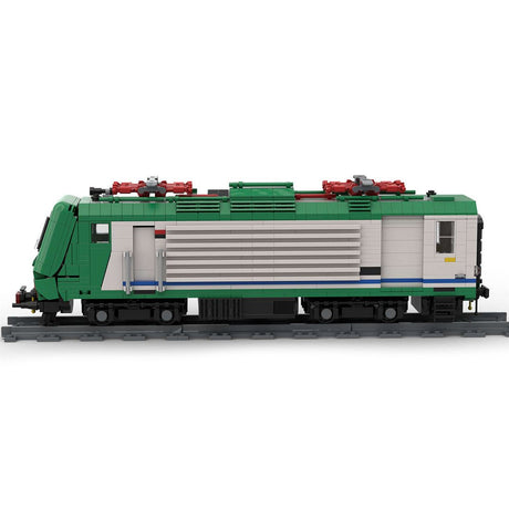 Italy Locomotives Train Model MOC DIY Assembly Building Blocks - LesDiy - Locomotive