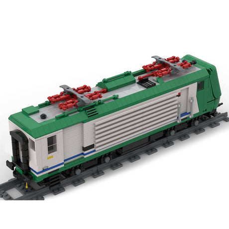 Italy Locomotives Train Model MOC DIY Assembly Building Blocks - LesDiy - Locomotive