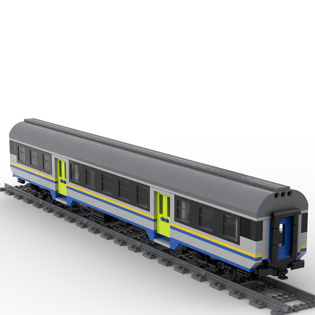 Italy MDVC Carriage DPR Train Building Blocks - LesDiy - Locomotive