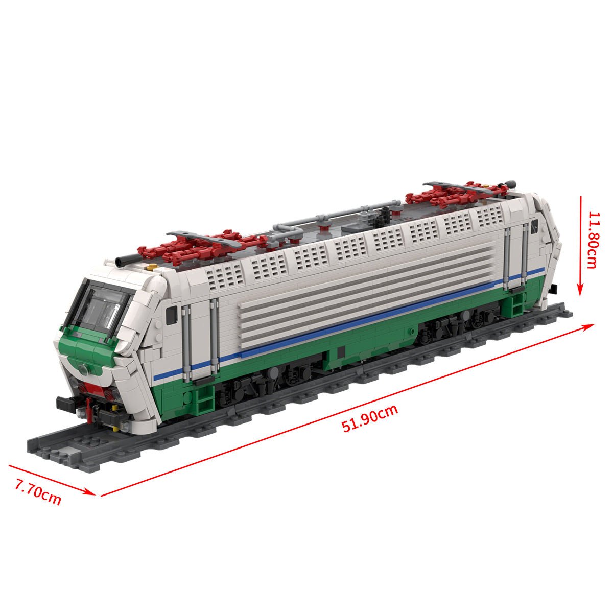 Italy State Railway Class Locomotive Building Blocks - LesDiy - Locomotive