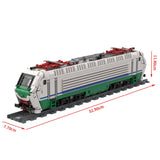 Italy State Railway Class Locomotive Building Blocks - LesDiy - Locomotive