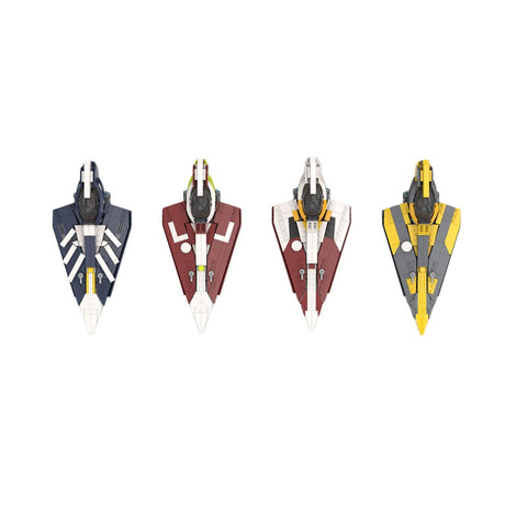 Jedi Delta-7 Starfighters Building Blocks-LesDiy-MOC-4-in-1