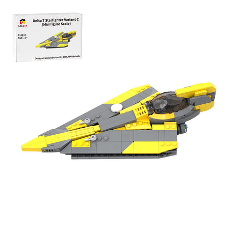 Jedi Delta-7 Starfighters Building Blocks-LesDiy-MOC-Anakin Skywalker