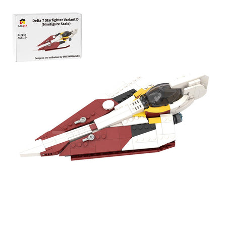 Jedi Delta-7 Starfighters Building Blocks-LesDiy-MOC-Ahsoka Tano