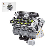 Lamborghini Aventador V12 Engine Building Blocks - LesDiy - Building Blocks
