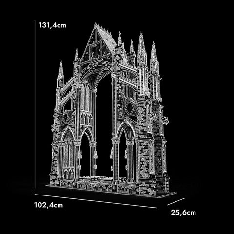 1:42 Cross-section of Gothic Church