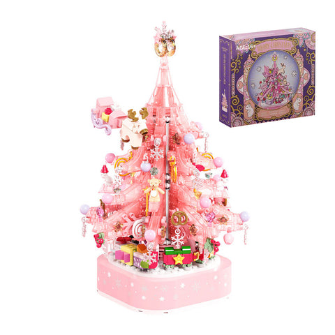 Crystal Christmas Tree Music Box with Light