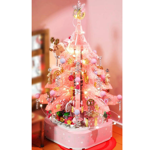 Crystal Christmas Tree Music Box with Light