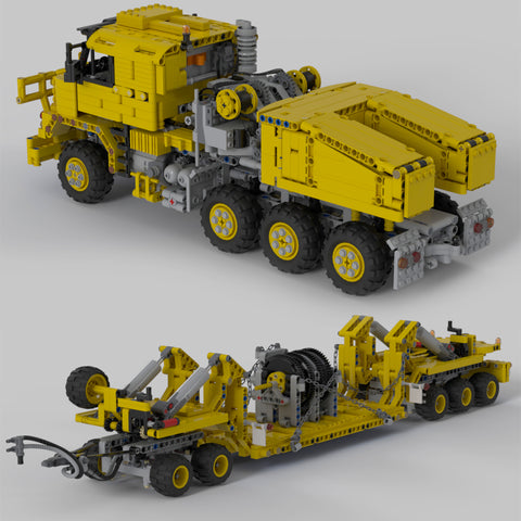 Dynamic Heavy Equipment Transporter with Suspension