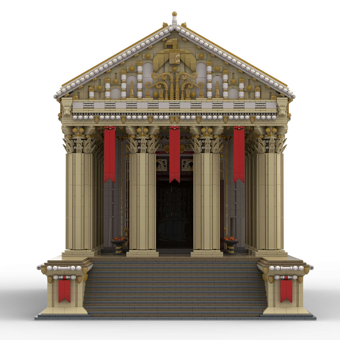 PDF instruction for MOC-136729 Ancient Roman Temple