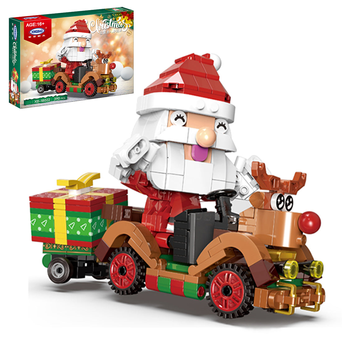Santa Claus Reindeer Car